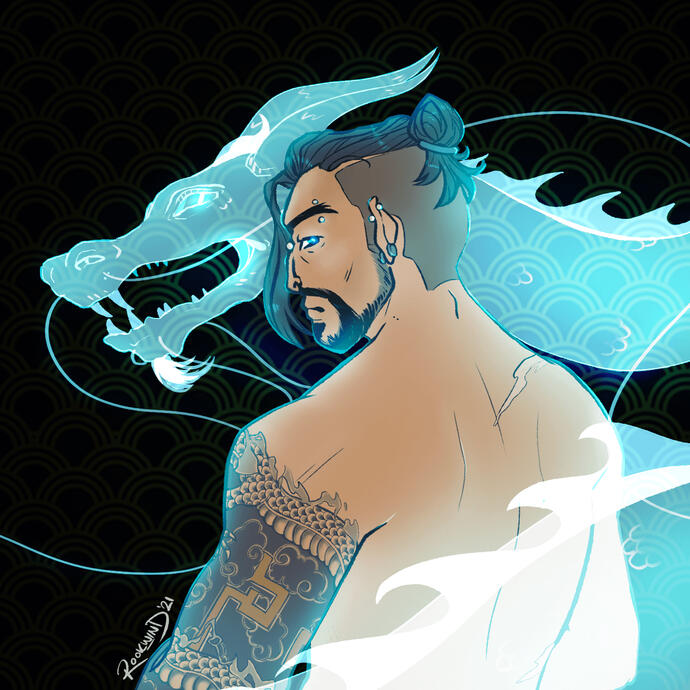 overwatch fanart (done as a gift) overwatch fanart (done as a gift)